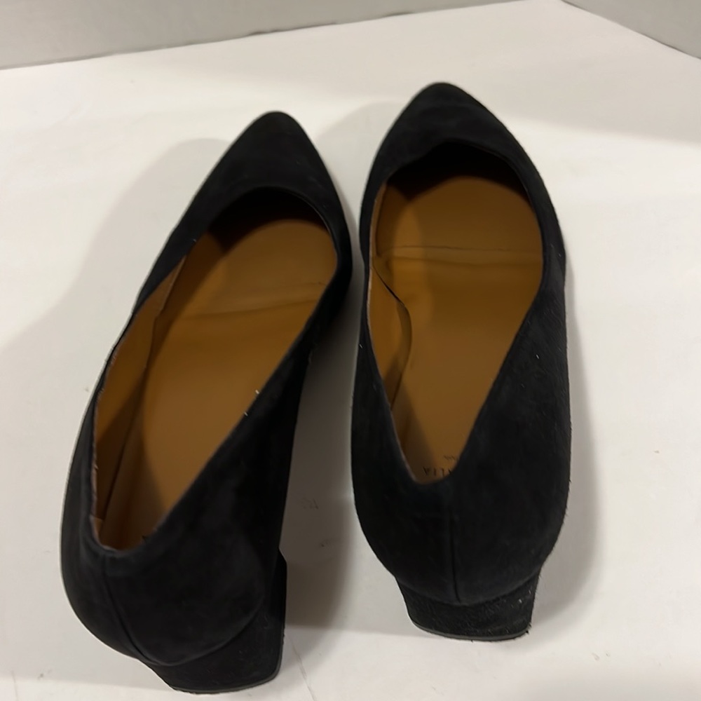 Aquatalia Black Suede Pumps Size 8.5 - Picture 4 of 12